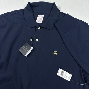 NWT Brooks Brothers 100% Supima Cotton Blue Men's Long Sleeve Polo Size Large